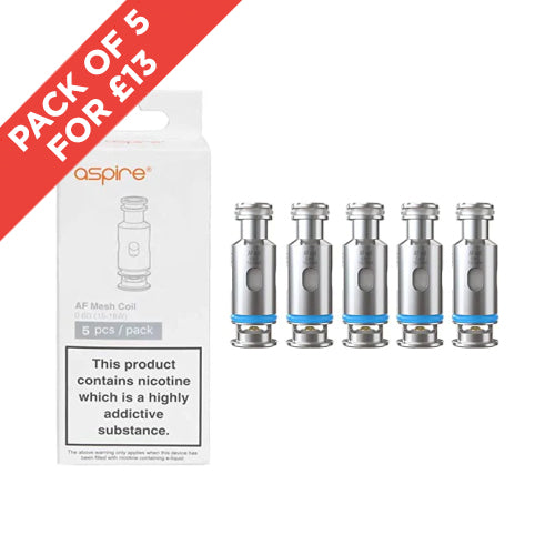 ASPIRE COILS | Genuine | AF Mesh | 0.6 ohm 1.0 ohm Coils | UK