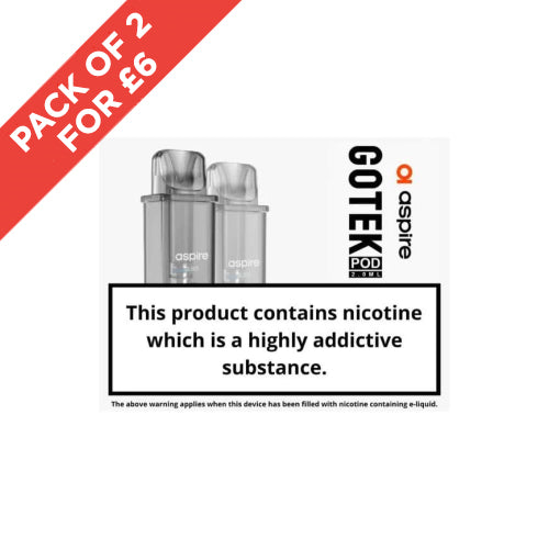 ASPIRE | Genuine | GOTEK X | Replacement Pod | 2ml Pod | Selling Fast | UK