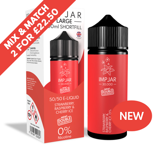 IMP JAR | Strawberry Raspberry & Cherry Ice | 100ml Shortfill